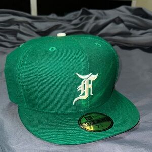 New Era Green Cap with White Logo
